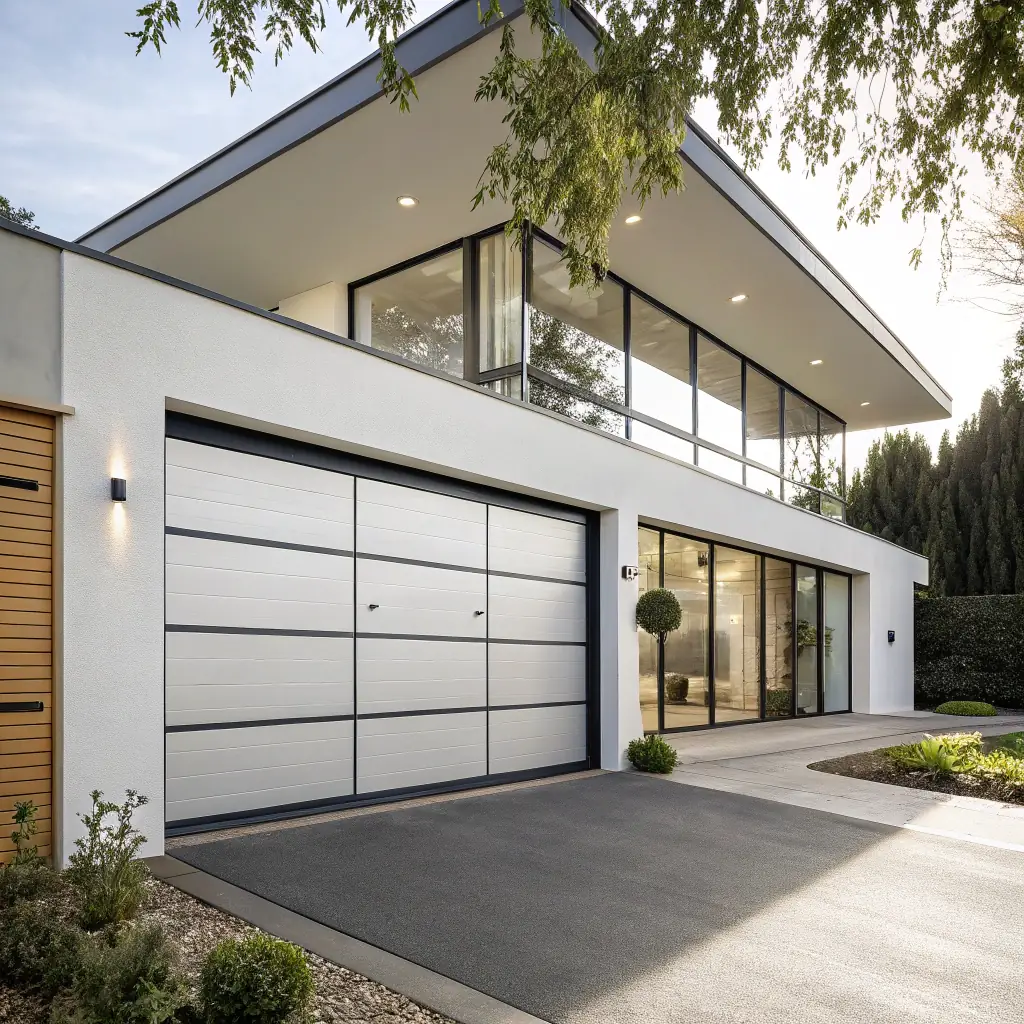 Modern garage door installation